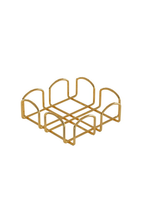 Aberto Design Servilletero Dorado de Metal Aberto Design Servilletero Dorado de Metal